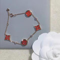 Louis Vuitton Blossom Red Enamel Charm Bracelet