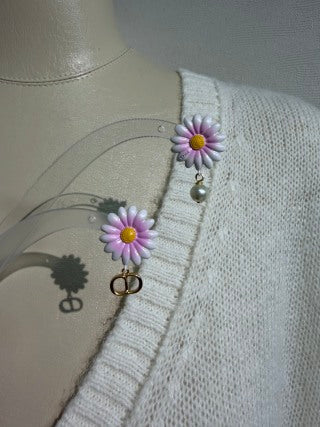 Dior Jardin Daisy Pearl Earrings