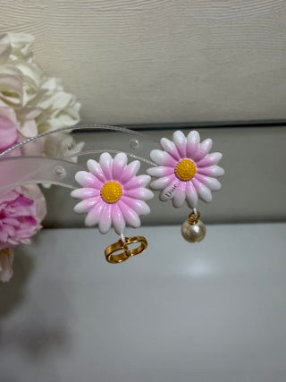 Dior Jardin Daisy Pearl Earrings