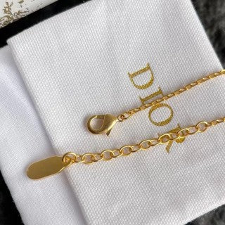 Dior CD Pearl Letter Chain Bracelet