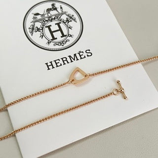 Hermès Mini Pop H Enamel Pendant Necklace