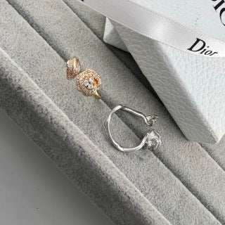 Dior Blossom Crystal Medallion Open Ring