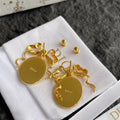Dior Belle Fleur Medallion Earrings
