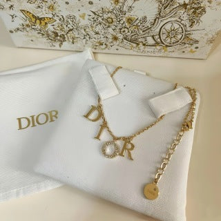 Dior Étoile Letter Choker Necklace