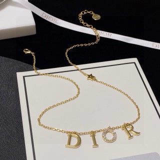 Dior Étoile Letter Choker Necklace