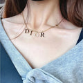 Dior Étoile Letter Choker Necklace