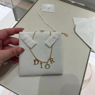 Dior Étoile Letter Choker Necklace