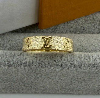 Louis Vuitton Textured Monogram Band Ring