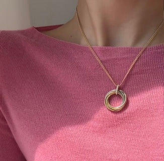 Cartier Cercle Harmonie Interlocking Pendant Necklace