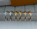 Louis Vuitton Blossom Hoop Charm Stud Earrings