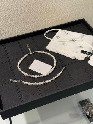 Chanel Irregular Pearl Double-C Necklace