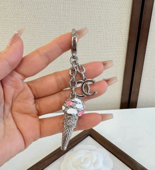 Chanel Elegant Ice Cream Cone Handbag Charm