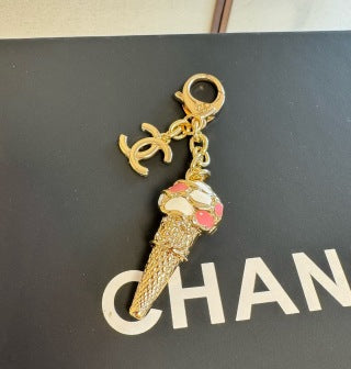 Chanel Elegant Ice Cream Cone Handbag Charm