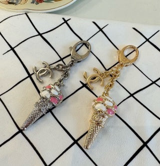 Chanel Elegant Ice Cream Cone Handbag Charm