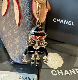 Chanel Elegant Doll Pendant Handbag Charm