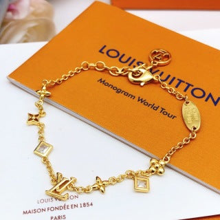 Louis Vuitton Diamond Charm Link Bracelet