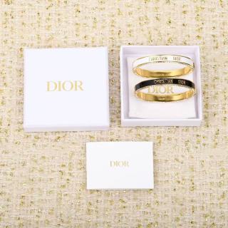 Dior Écriture Signature Open Cuff Bracelet