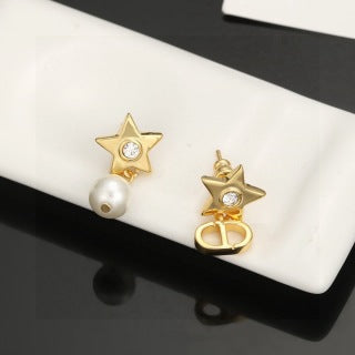 Dior Astre Pearl Star Earrings