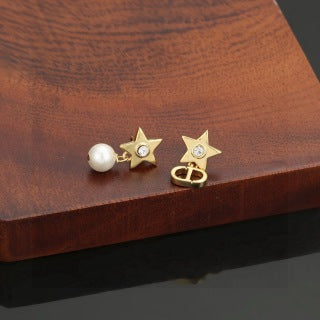 Dior Astre Pearl Star Earrings