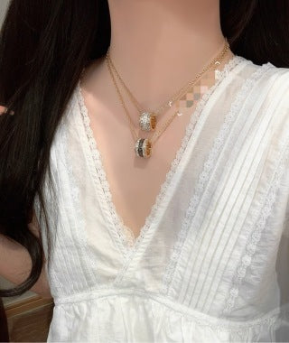 Dior Atelier Oblique Hoop Pendant Necklace