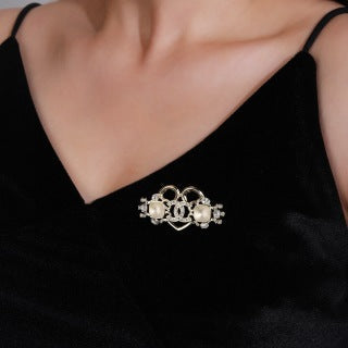 CHANEL Pearl Bloom CC Garden Brooch