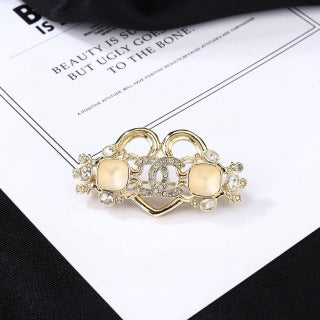 CHANEL Pearl Bloom CC Garden Brooch