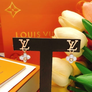 Louis Vuitton Floral Pearl Monogram Stud Earrings