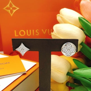 Louis Vuitton Crystal Blossom Duo Stud Earrings