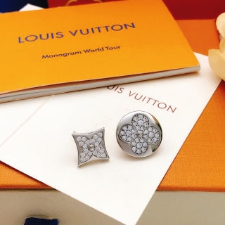 Louis Vuitton Crystal Blossom Duo Stud Earrings
