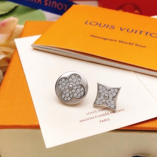 Louis Vuitton Crystal Blossom Duo Stud Earrings