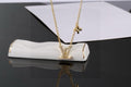 Louis Vuitton Petite Letter Charm Pendant Necklace
