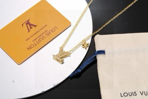 Louis Vuitton Petite Letter Charm Pendant Necklace