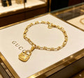 Gucci Padlock Charm Chain Bracelet