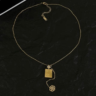 CHANEL Asymmetric Charm Pendant Necklace