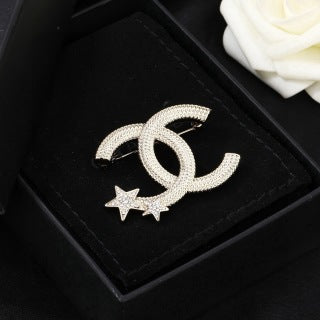 CHANEL Celestial CC Star Accent Brooch