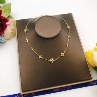 Louis Vuitton Celestial Monogram Charm Chain Necklace