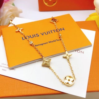 Louis Vuitton Celestial Monogram Charm Chain Necklace