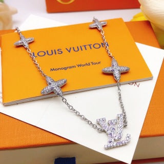 Louis Vuitton Star Cross Monogram Pendant Necklace