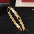 Gucci Crystal G Geometric Cuff Bracelet