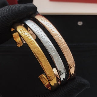 Gucci Engraved Logo Cuff Bracelet Trio
