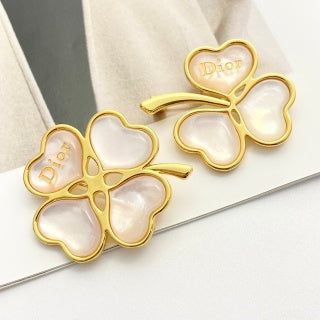 Dior Trèfle Perle Clover Brooch