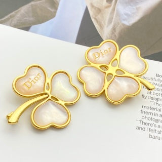Dior Trèfle Perle Clover Brooch