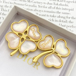 Dior Trèfle Perle Clover Brooch