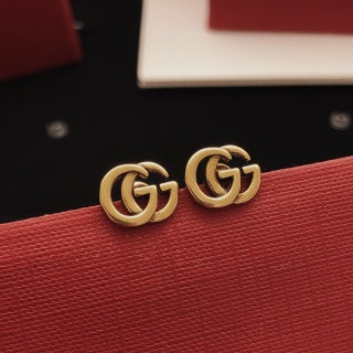 Gucci Triple Interlocking G Stud Earrings