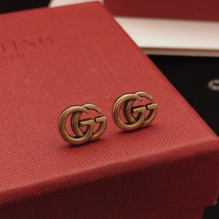 Gucci Triple Interlocking G Stud Earrings