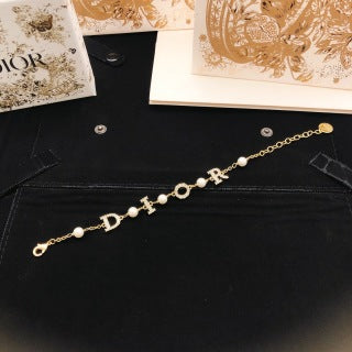 Dior Perle Initial Charm Bracelet