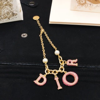 Dior J’Adore Rosé Crystal Charm Bracelet