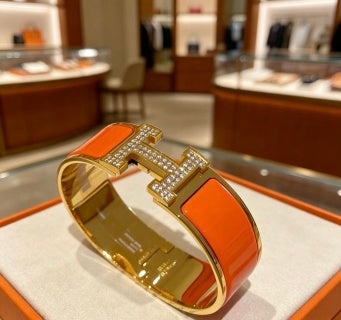 Hermès H Perforé Wide Cuff Bracelet 20mm