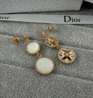Dior Astral Double Star Drop Earrings