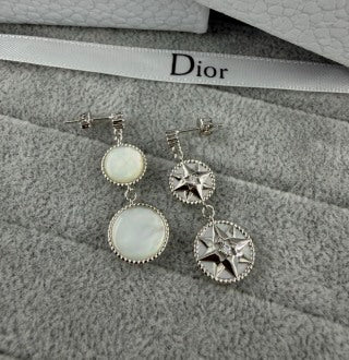 Dior Astral Double Star Drop Earrings